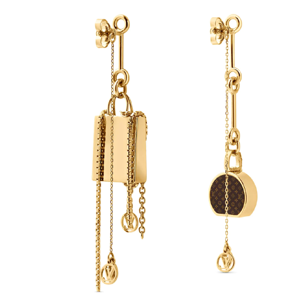 Louis Vuitton, Jewelry, Louis Vuitton Mini Lv Mismatch Earrings